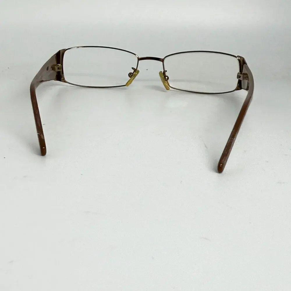 FENDI F700 770 Sunglasses Frames‎ Full Rim Brown Metal 53-17 H18922